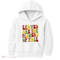 Leaves Are The Flowers Of Fall Retro Kids Hoodie thumb 0