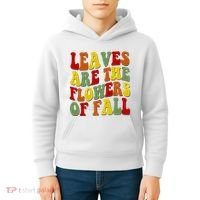 Leaves Are The Flowers Of Fall Retro Kids Hoodie thumb 4