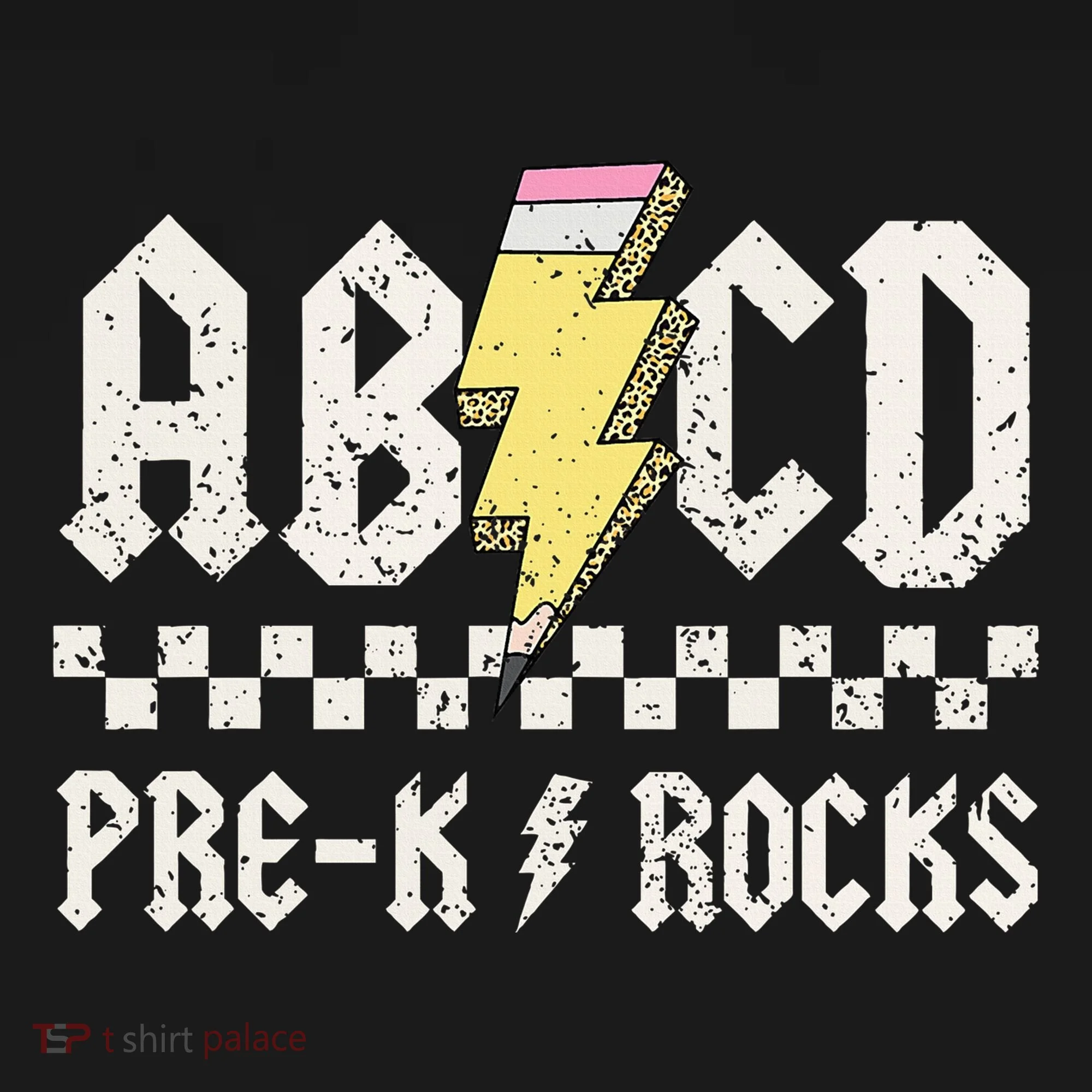 Lightning ABCD Teacher Student Pre K Rocks Back To School Tank Top