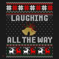 Laughing All The Way Jingle Bells Ugly Sweater Gift Women's Hoodie thumb 2