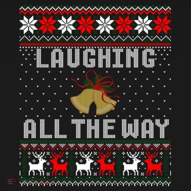 Laughing All The Way Jingle Bells Ugly Sweater Gift Ornament