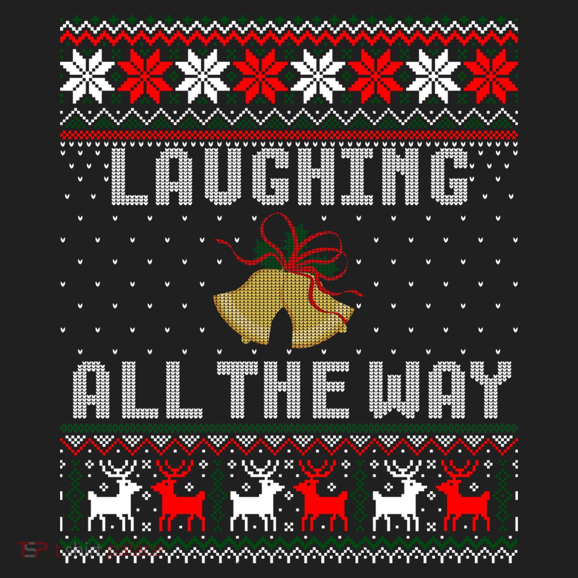 Laughing All The Way Jingle Bells Ugly Sweater Gift Hat