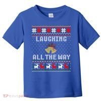 Laughing All The Way Jingle Bells Ugly Sweater Gift Toddler T-Shirt thumb 0