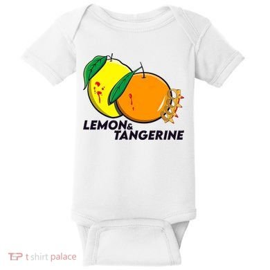 Lemon And Tangerine Bullet Train Baby Bodysuit