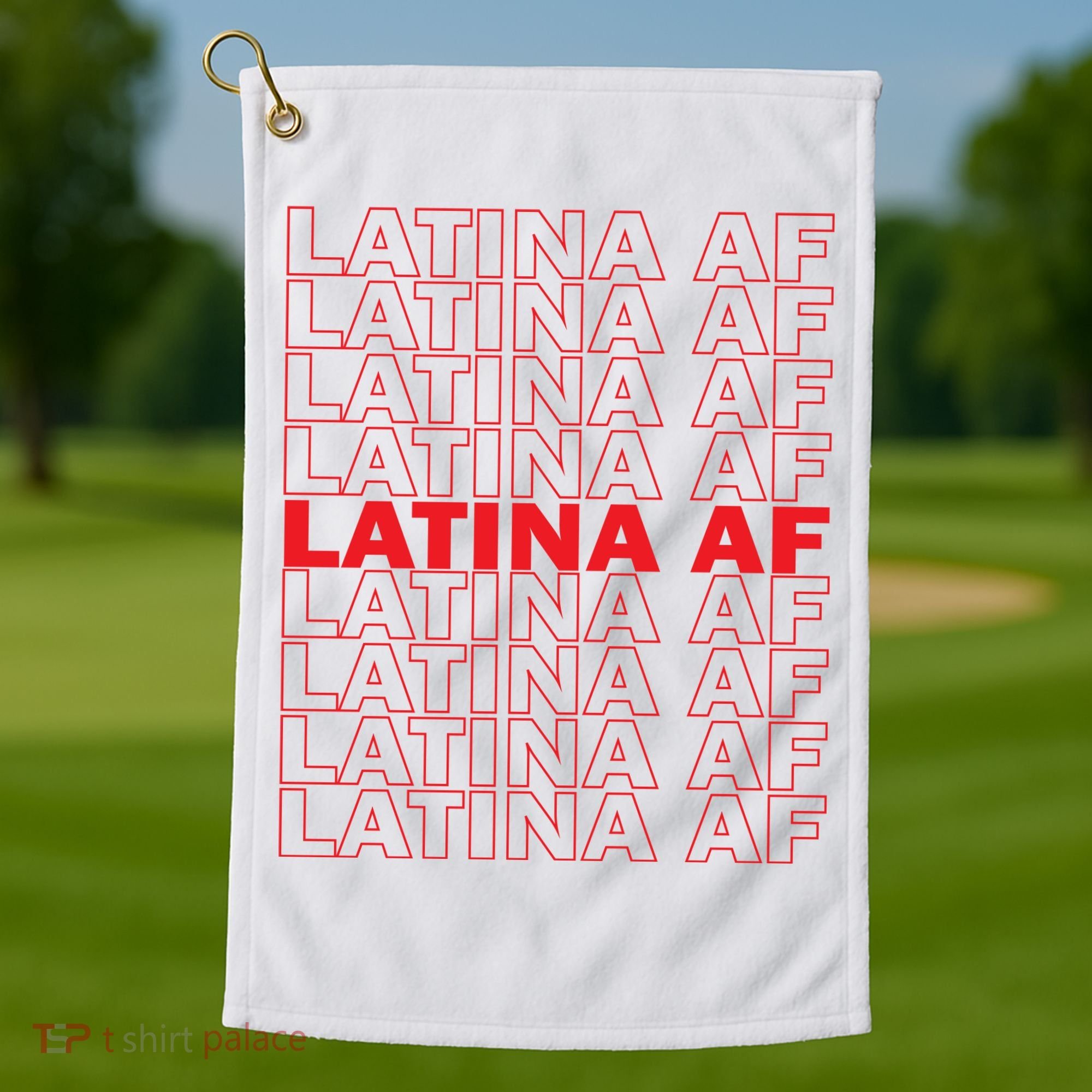 Latina Af Spanish Pride Golf Towel