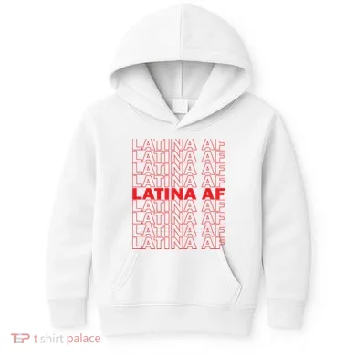 Latina Af Spanish Pride Kids Hoodie