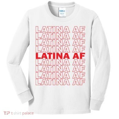 Latina Af Spanish Pride Kids Long Sleeve Shirt