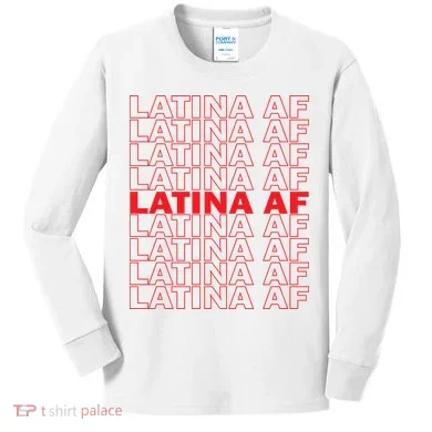 Latina Af Spanish Pride Kids Long Sleeve Shirt