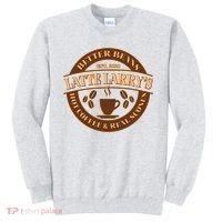 Latte Larry's Better Beans Hot Coffee & Real Scones Emblem Sweatshirt thumb 0