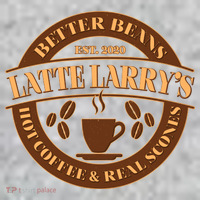 Latte Larry's Better Beans Hot Coffee & Real Scones Emblem Pajama Set thumb 2