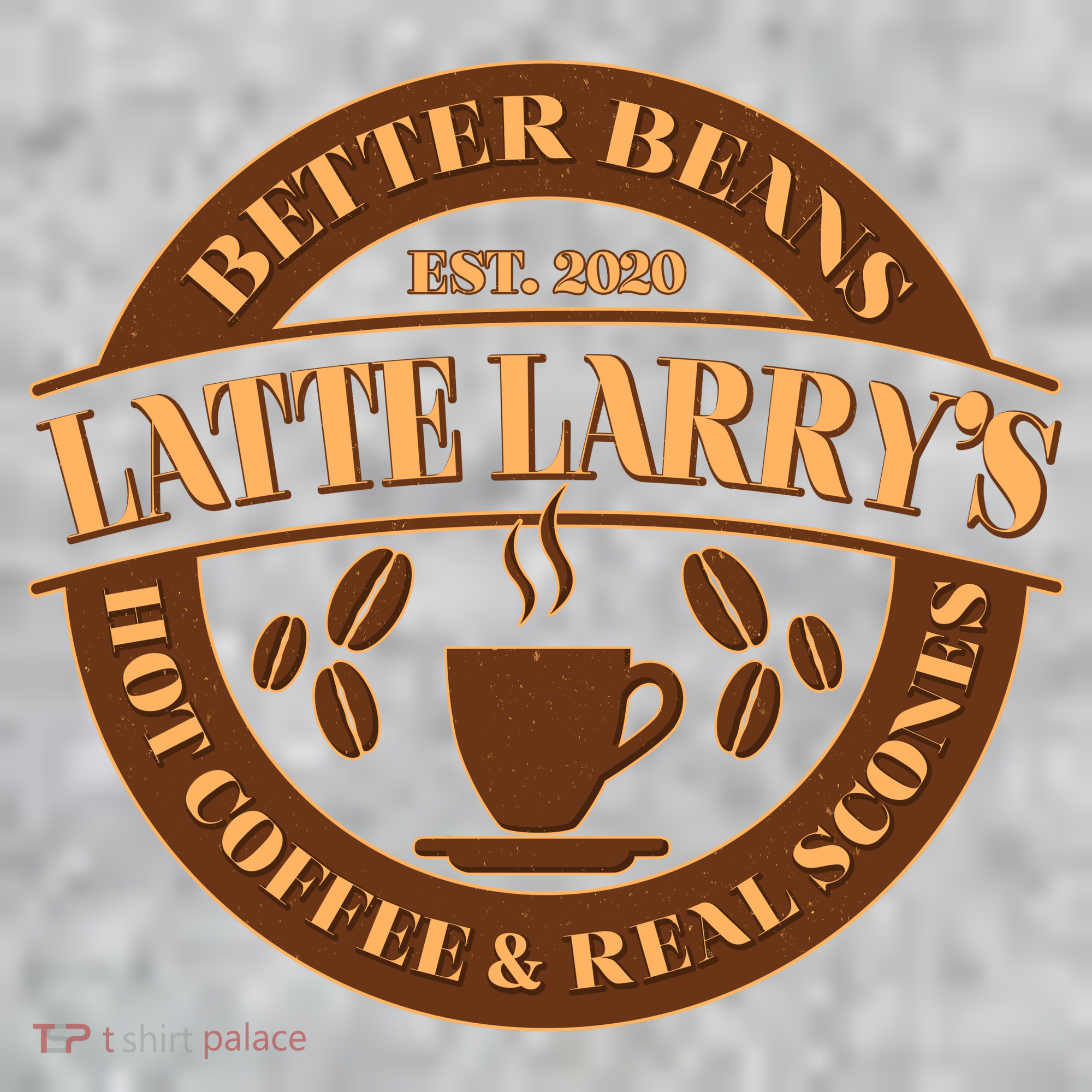 Latte Larry's Better Beans Hot Coffee & Real Scones Emblem Pajama Set
