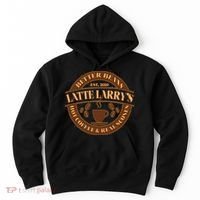 Latte Larry's Better Beans Hot Coffee & Real Scones Emblem Hoodie thumb 0