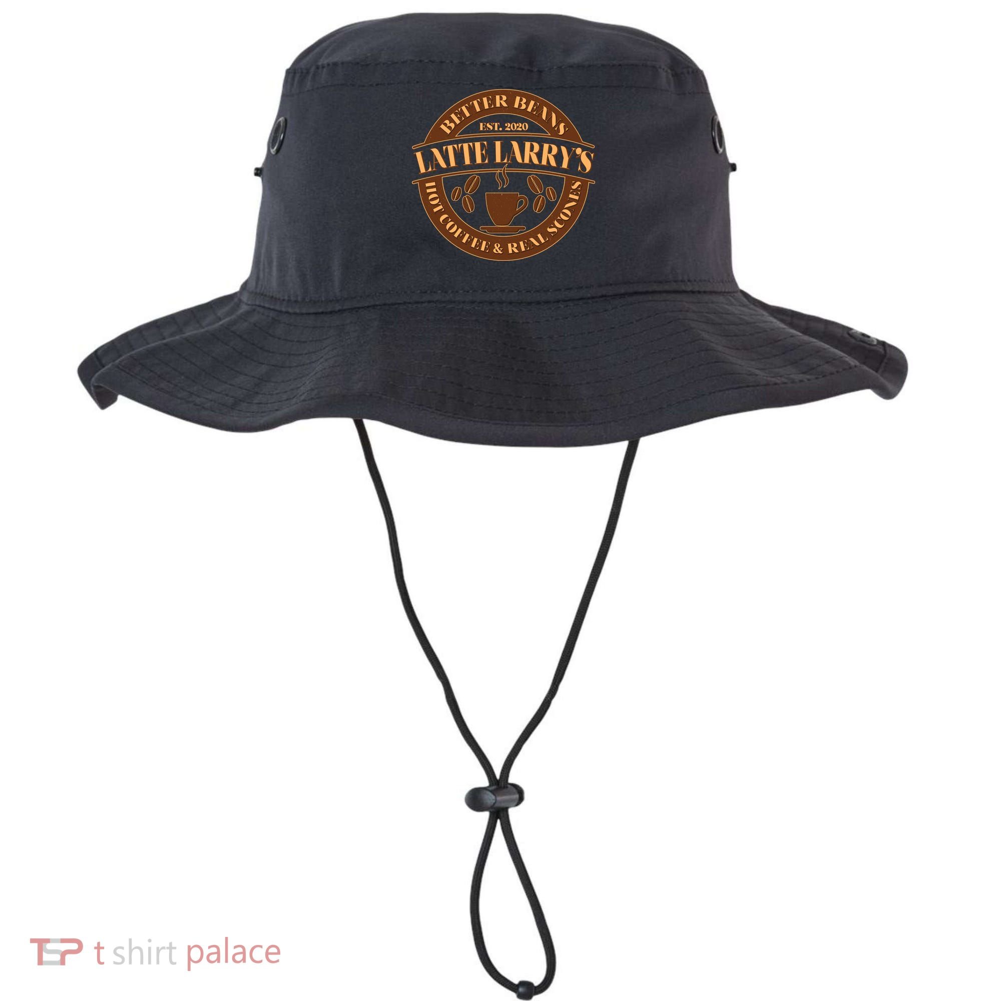 Latte Larry's Better Beans Hot Coffee & Real Scones Emblem Bucket Hat