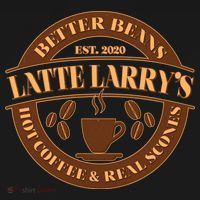 Latte Larry's Better Beans Hot Coffee & Real Scones Emblem Mousepad thumb 1