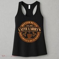 Latte Larry's Better Beans Hot Coffee & Real Scones Emblem Women's Tank Top thumb 3