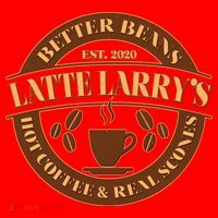 Latte Larry's Better Beans Hot Coffee & Real Scones Emblem Santa Hat thumb 1