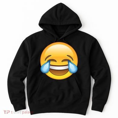 Laughing out Loud Emoticon Emoji Smiley Crying Hoodie