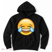Laughing out Loud Emoticon Emoji Smiley Crying Hoodie thumb 0