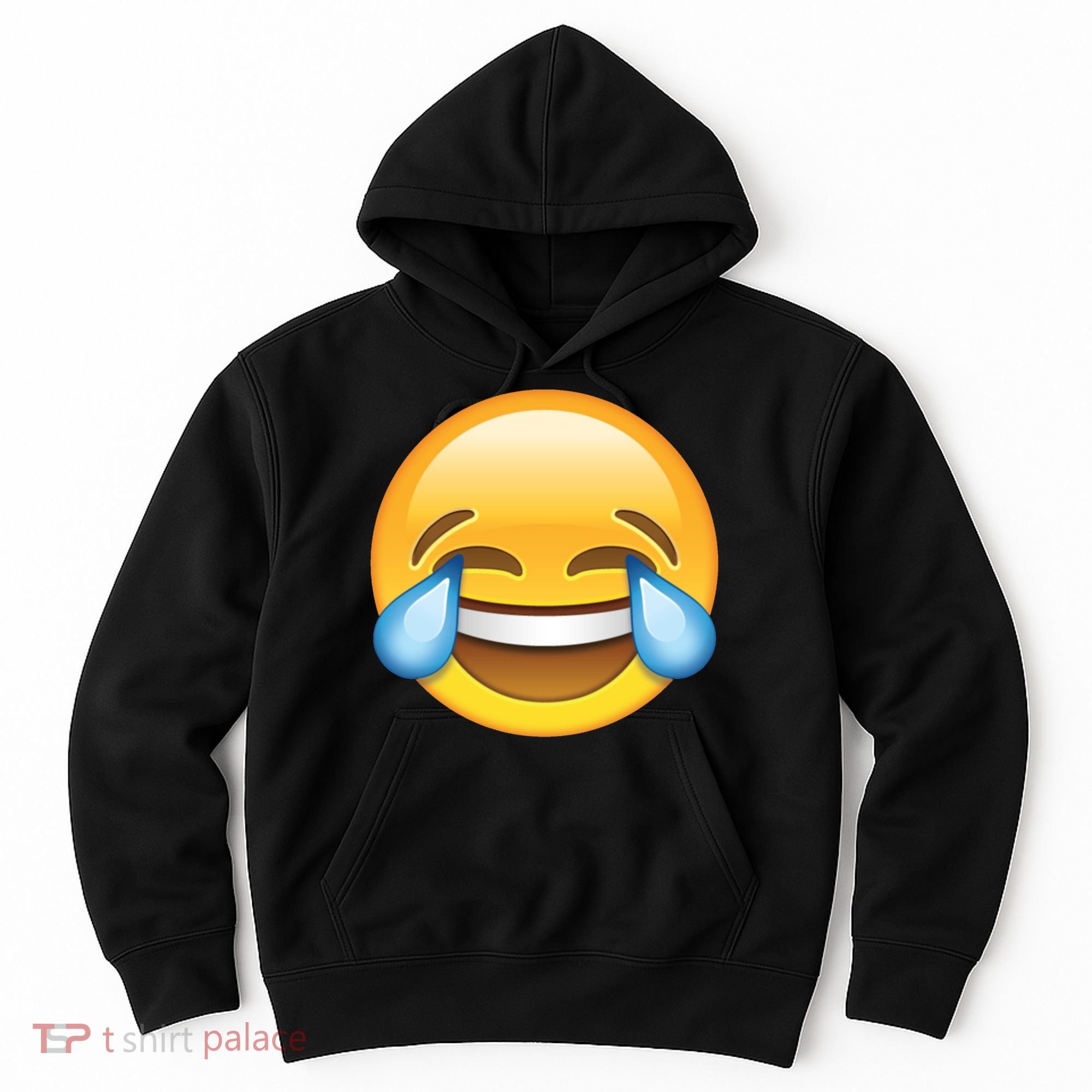 Laughing out Loud Emoticon Emoji Smiley Crying Hoodie