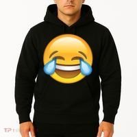 Laughing out Loud Emoticon Emoji Smiley Crying Hoodie thumb 2