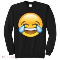 Laughing out Loud Emoticon Emoji Smiley Crying Sweatshirt thumb 0