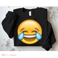 Laughing out Loud Emoticon Emoji Smiley Crying Sweatshirt thumb 2