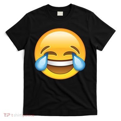 Laughing out Loud Emoticon Emoji Smiley Crying T-Shirt