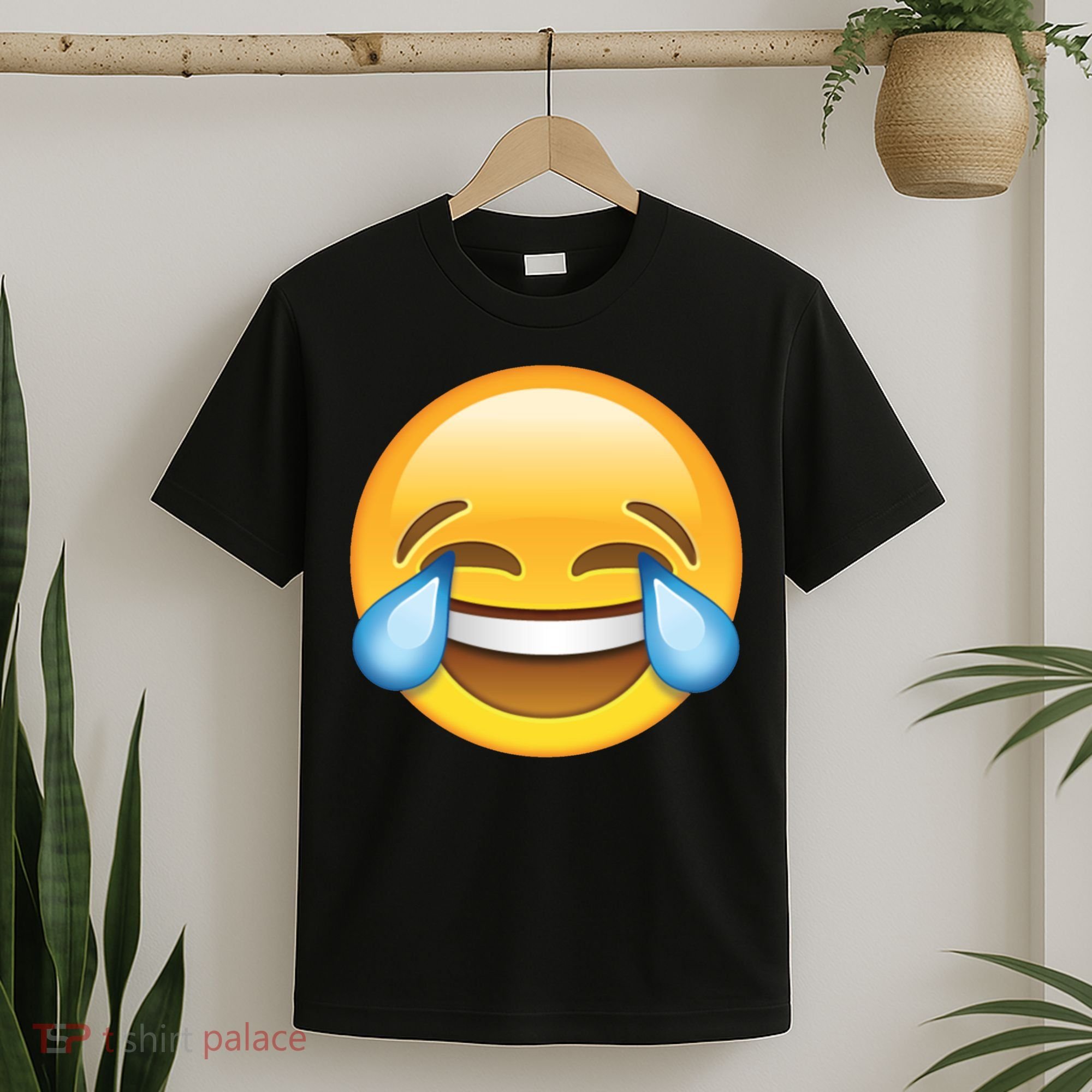 Laughing out Loud Emoticon Emoji Smiley Crying T-Shirt