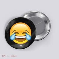 Laughing out Loud Emoticon Emoji Smiley Crying Button thumb 0