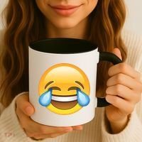 Laughing out Loud Emoticon Emoji Smiley Crying Coffee Mug thumb 3