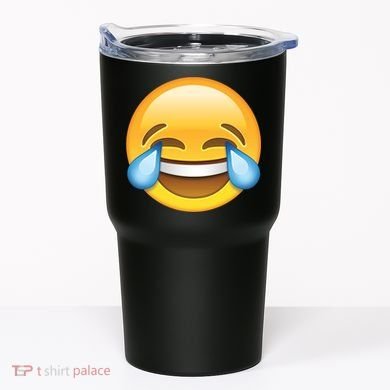 Laughing out Loud Emoticon Emoji Smiley Crying Tumbler