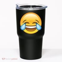 Laughing out Loud Emoticon Emoji Smiley Crying Tumbler thumb 0