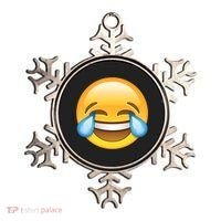 Laughing out Loud Emoticon Emoji Smiley Crying Ornament thumb 0