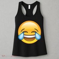 Laughing out Loud Emoticon Emoji Smiley Crying Women's Tank Top thumb 3