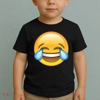 Laughing out Loud Emoticon Emoji Smiley Crying Toddler T-Shirt thumb 2