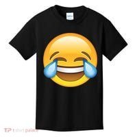 Laughing out Loud Emoticon Emoji Smiley Crying Kids T-Shirt thumb 0