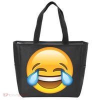 Laughing out Loud Emoticon Emoji Smiley Crying Tote Bag thumb 0