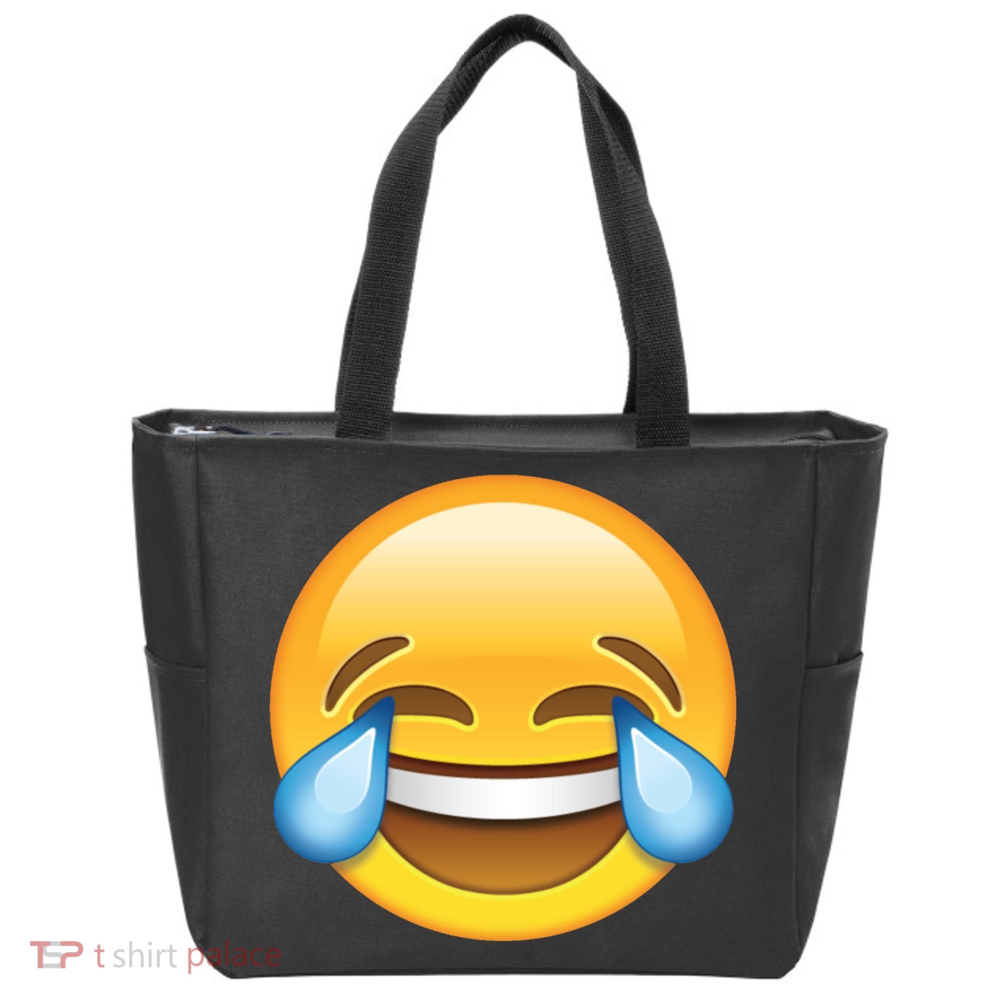 Laughing out Loud Emoticon Emoji Smiley Crying Tote Bag