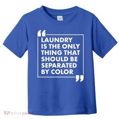 Laundry Is The Only Thing That Should Be Separated By Color Toddler T-Shirt