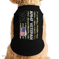 Love ARMY Veteran American Flag TShirt Doggie Tank thumb 0