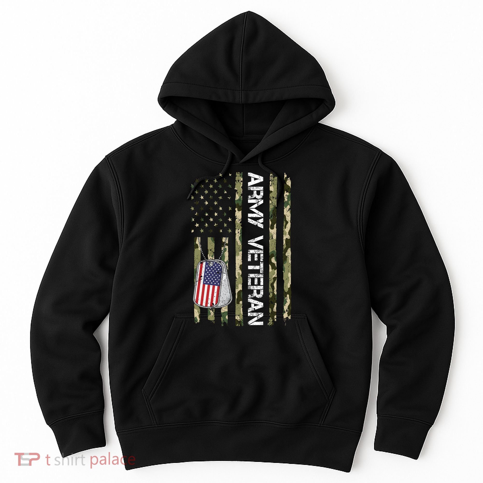 Love ARMY Veteran American Flag TShirt Hoodie