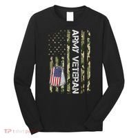 Love ARMY Veteran American Flag TShirt Long Sleeve Shirt thumb 0