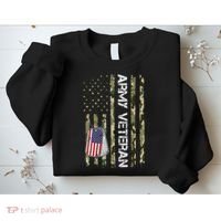 Love ARMY Veteran American Flag TShirt Sweatshirt thumb 2