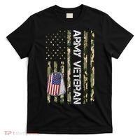 Love ARMY Veteran American Flag TShirt T-Shirt thumb 0