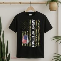 Love ARMY Veteran American Flag TShirt T-Shirt thumb 2