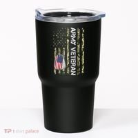 Love ARMY Veteran American Flag TShirt Tumbler thumb 0