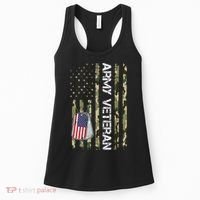 Love ARMY Veteran American Flag TShirt Women's Tank Top thumb 0