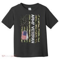 Love ARMY Veteran American Flag TShirt Toddler T-Shirt thumb 0