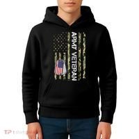 Love ARMY Veteran American Flag TShirt Kids Hoodie thumb 4
