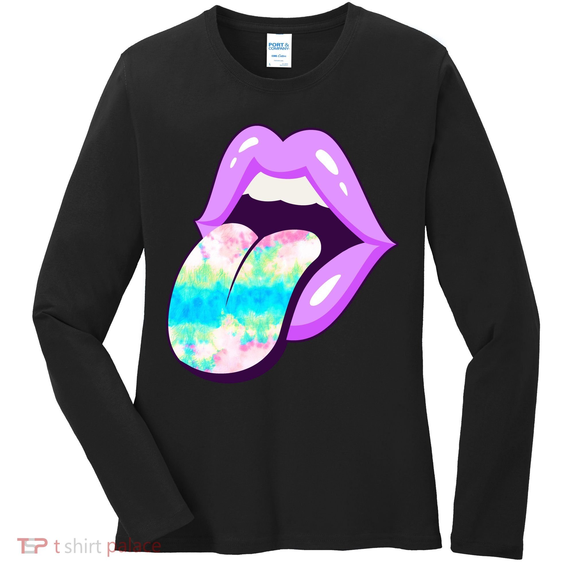Lavender Lips Women's Long Sleeve Shirt